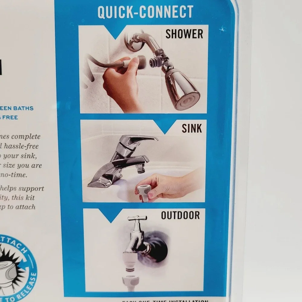 NEW Well & Good Bathing System for Dog Pets Hose System for Sink Bath Outdoor